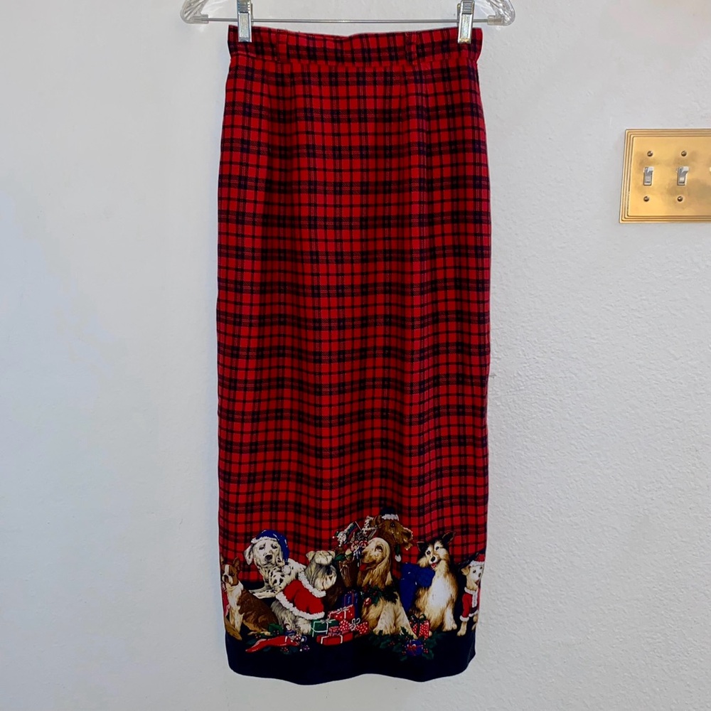 Xmas Vintage Novelty Print Maxi With Dogs XS S
Christmas